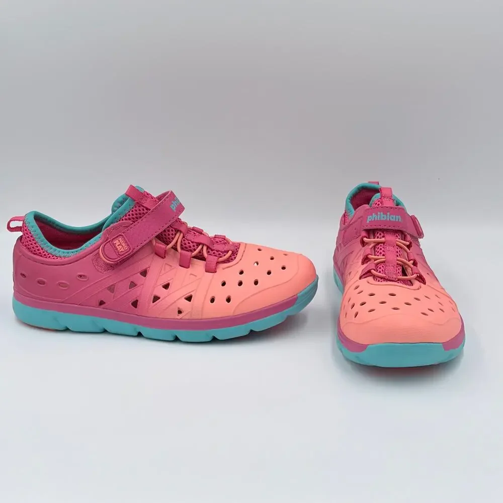 Stride Rite Made2Play Phibian Water Shoes Big Girl's sz 2